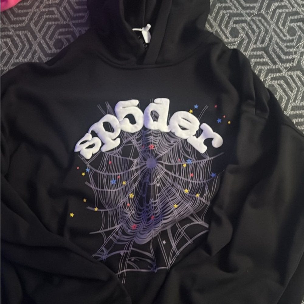 Black sp5der hoodie